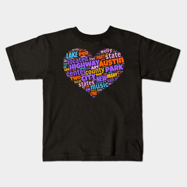 I love Austin Kids T-Shirt by Superfunky